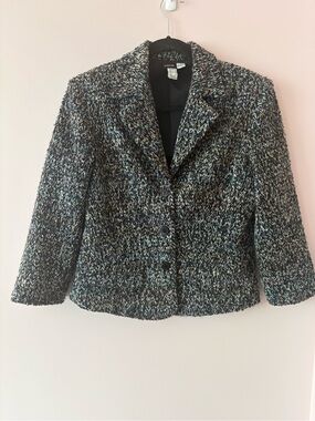 Cropped lined blazer